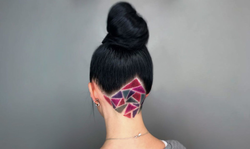 Women’s Undercut Pattern Hairstyle